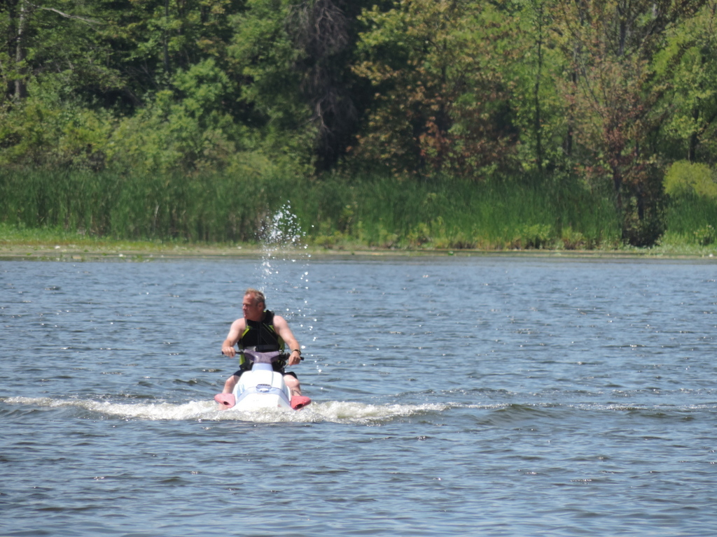 Jet skiing on lakes in Oakland County