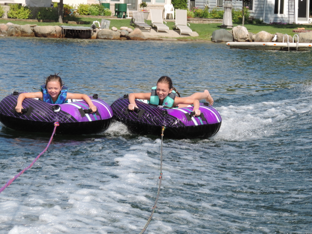 Tubing on Oakland County lakes
