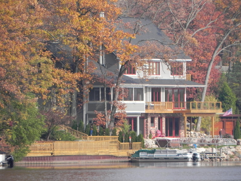 waterfront homes walters lake independence township michigan