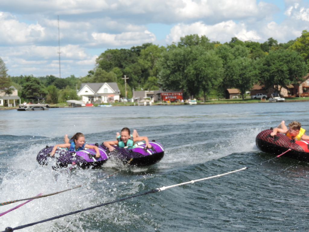 Tubing on Livingston County Lakes