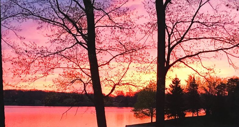 Sunset on Shinanguag Lake Goodrich MI